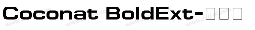 Coconat BoldExt字体转换